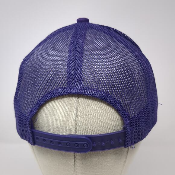 Cabela's Snapback Mesh Back Trucker Hat Purple One Size Bass Pro Shops - Picture 6 of 10